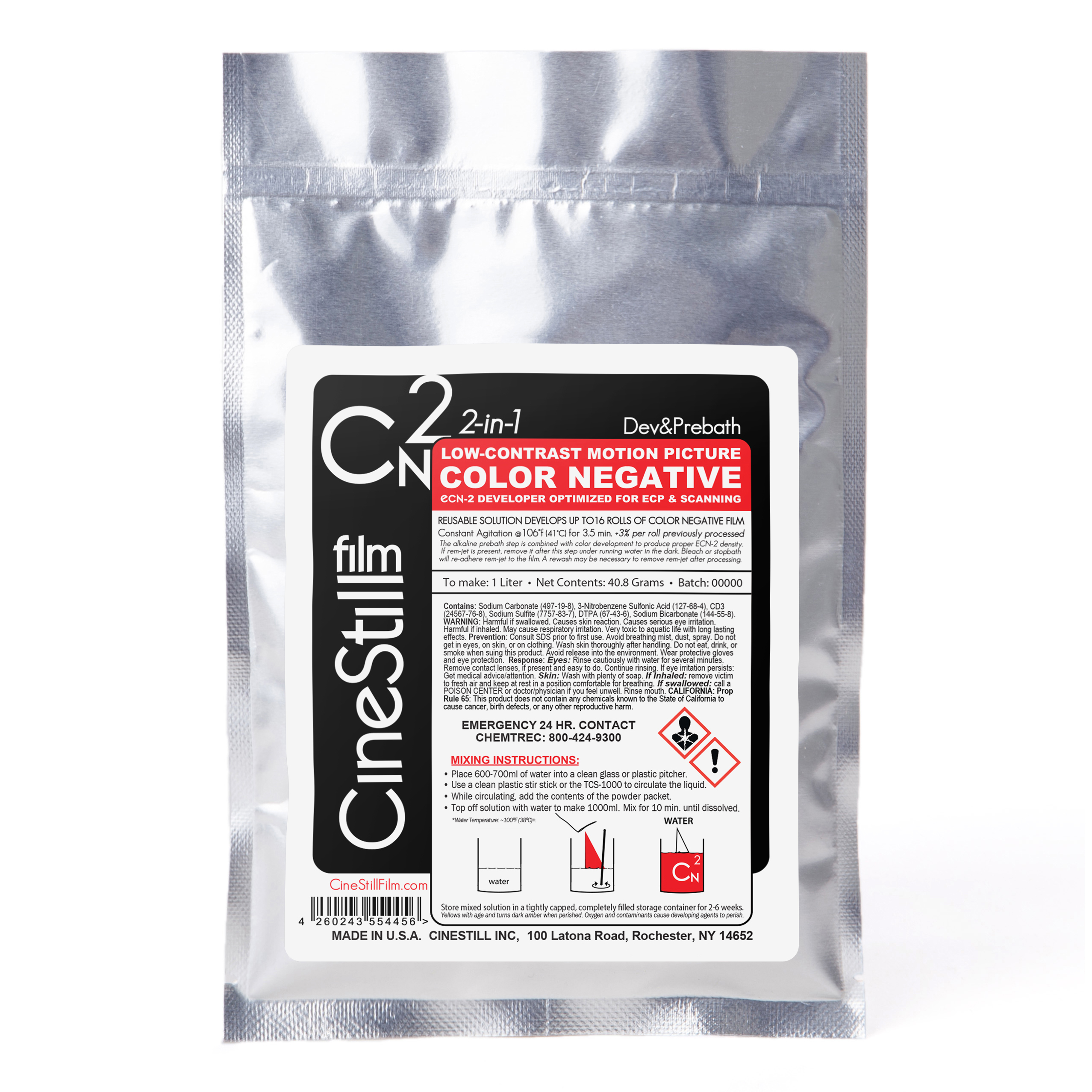 CineStill Cn2 "Color Negative" ECN-2 Developer Powder