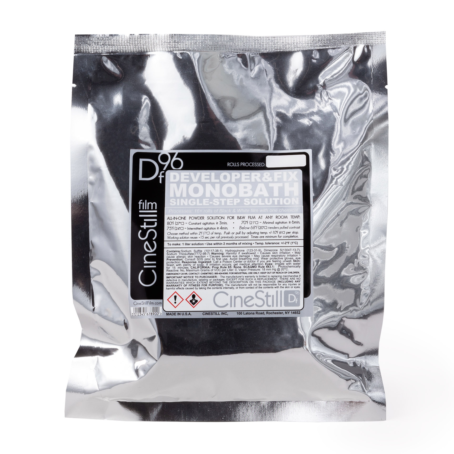 CineStill Df96 "Developer&Fix" B&W Monobath Powder